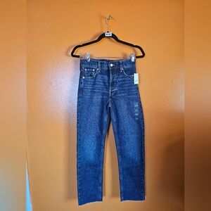 Gap Women's Denim High Rise Cheeky Straight Size 25 New